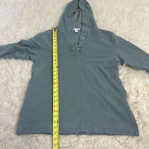 Athleta Women’s Hooded Coaster Luxe Tencel Waffle Knit Pullover Top Size Small - Picture 7 of 12